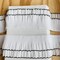 Kitcheniva 2 Yards 2.75" Wide Snow White Chiffon Double Layers Ruffled